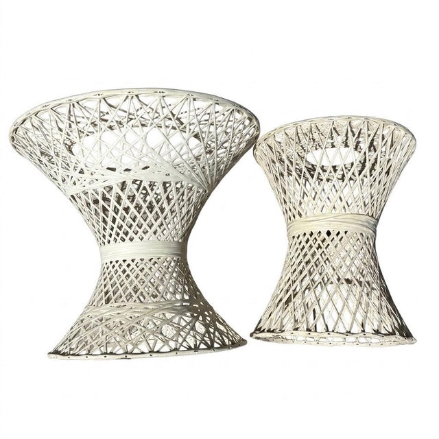Ivory Russel Woodard Spun Fiberglass 5 Piece Patio Set, Circa 1960's For Sale - Image 8 of 11