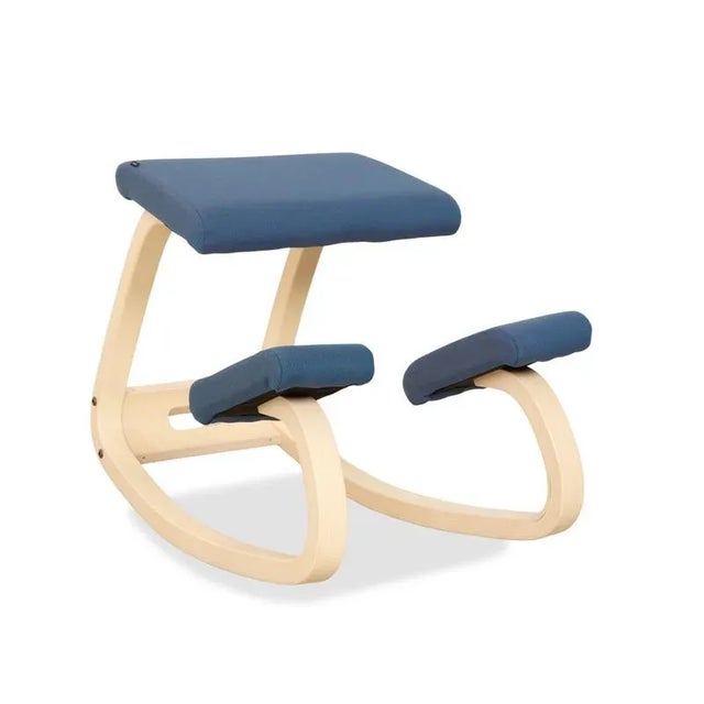 Blue Kneeling Chair in Fabric by Peter Opsvik for Variable For Sale - Image 13 of 13