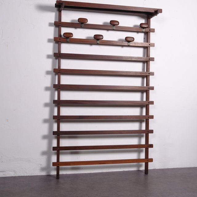 Vintage Wooden Coat Stand by Carlo Enrico Longhi for Elam, 1960s For Sale - Image 11 of 16