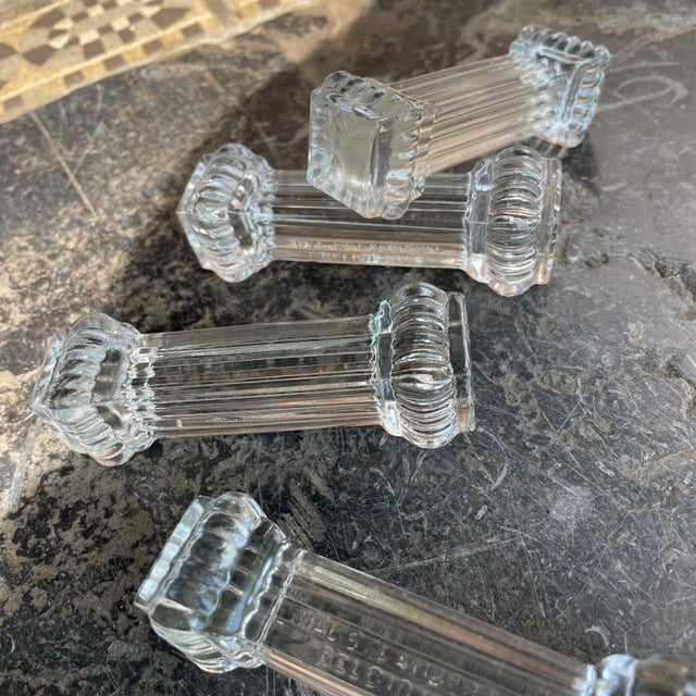 Knife Holders from Val St Lambert, 1930s, Set of 4 For Sale - Image 6 of 8