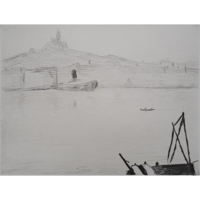 Modern Albert Marquet, Marseille, 1947, Original Drypoint For Sale - Image 3 of 7