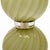 Green Venetian Glass, Classic Globe Lamps, Soft Green, Murano - a Pair For Sale - Image 8 of 9