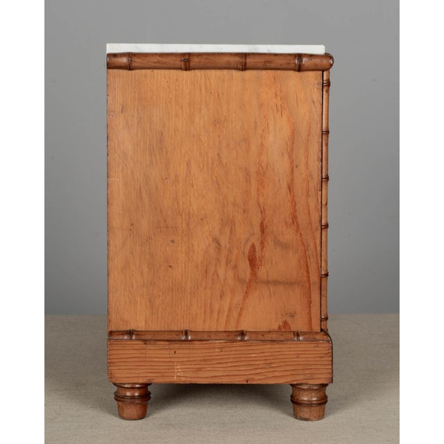 1900 - 1909 French Faux Bamboo Jewelry Chest For Sale - Image 5 of 9