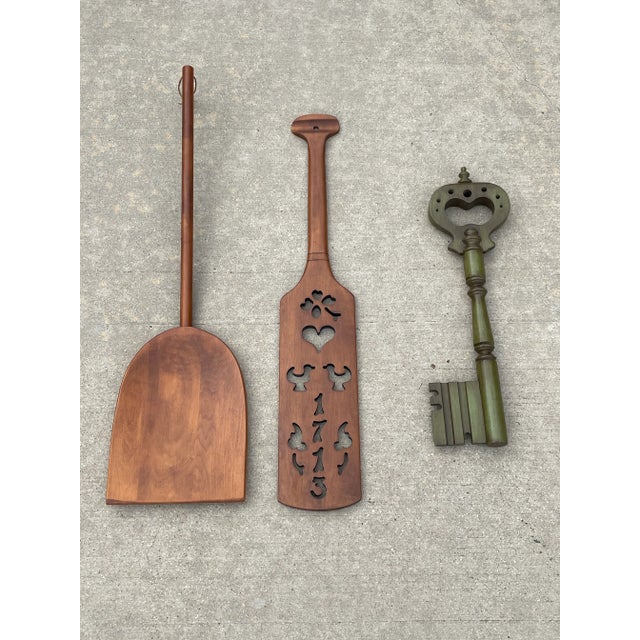 Carved Maple Tell City Chair Co. Oar For Sale - Image 11 of 11