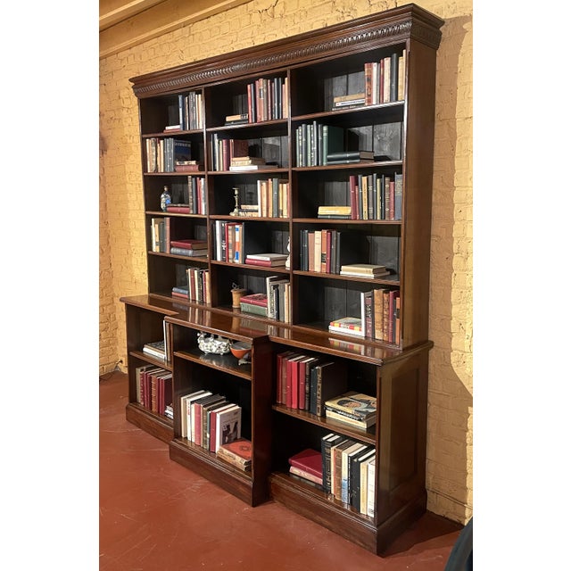 Large Open Mahogany Bookcase, 1800s For Sale - Image 11 of 13