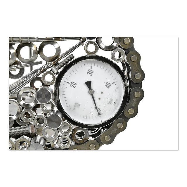 Handmade Metal Decorative Guitar For Sale - Image 4 of 8