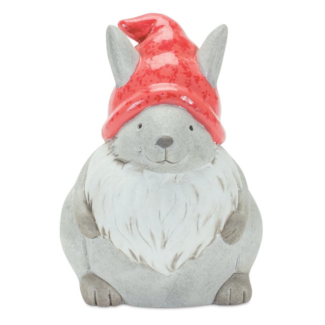 Kenneth Ludwig Chicago Whimsical Animal Gnome Garden Statue (Set of 6) For Sale - Image 4 of 5