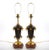 French 19th Century French Patinated and Gilt Bronze Urn Shape Table Lamps, Circa 1855 For Sale - Image 3 of 14