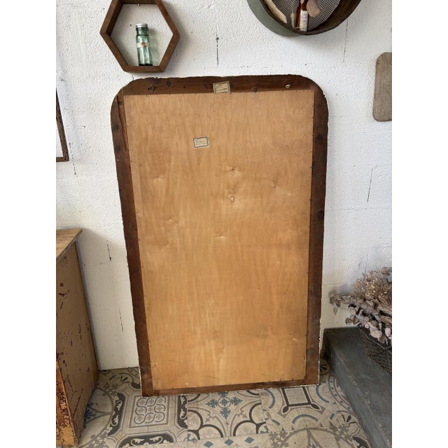 1920s Large Louis Philippe Cream Mirror, 1920s For Sale - Image 5 of 10
