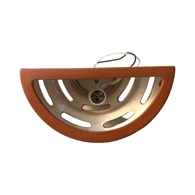 Ceramic Vintage 1980s Postmodern Art Deco Ceramic Wall Sconces Lamps - Set of 2 For Sale - Image 7 of 9