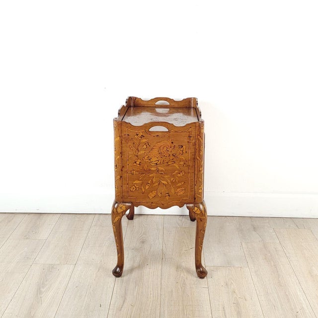 Inlaid Side Table With One Drawer, France Circa 1790 For Sale - Image 4 of 12