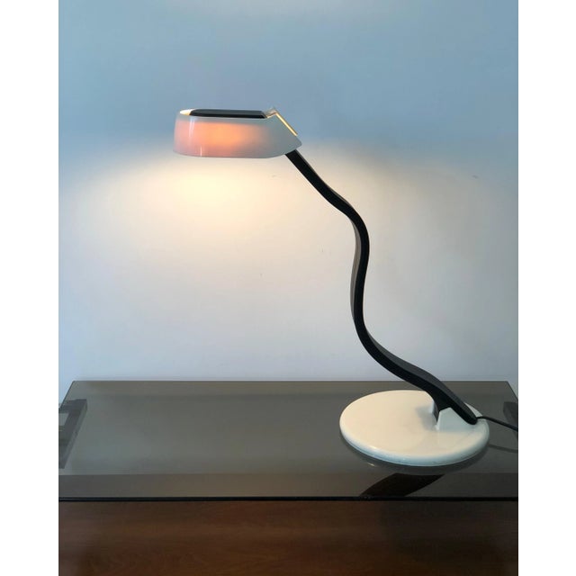 Guzzini Adjustable Snoky Table Lamp by Bruno Gecchelin for Guzzini, Italy, 1970s For Sale - Image 4 of 18