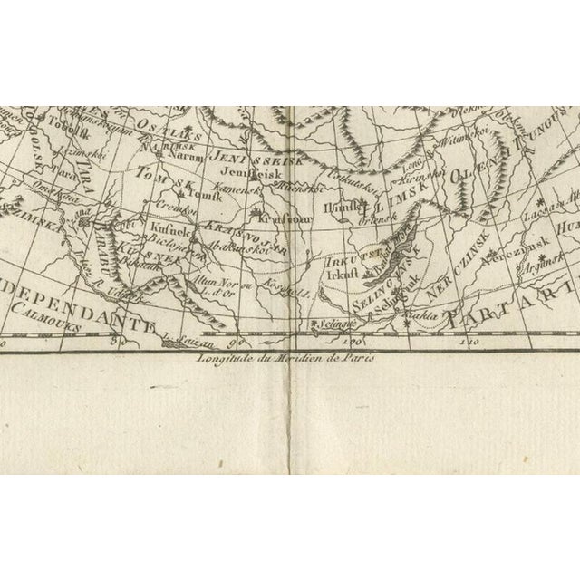 Russian Empire in Europe and Asia Enlightenment Map by Rigobert Bonne, 1780 For Sale - Image 10 of 12