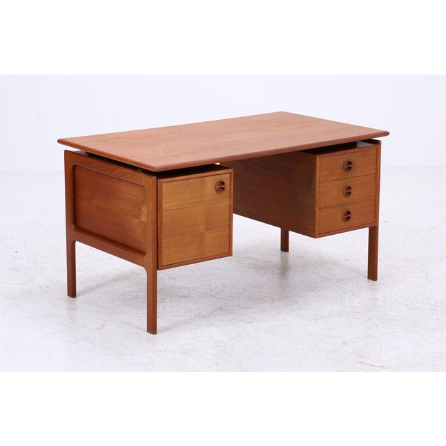Mid-Century Danish Teak Desk by Arne Vodder For Sale - Image 14 of 16