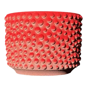Coral Organic Dot Ombre Planter