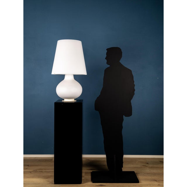 Metal Largest Glass Table Lamp by Max Ingrands for Fontana Arte, Italy, 1954 For Sale - Image 7 of 10