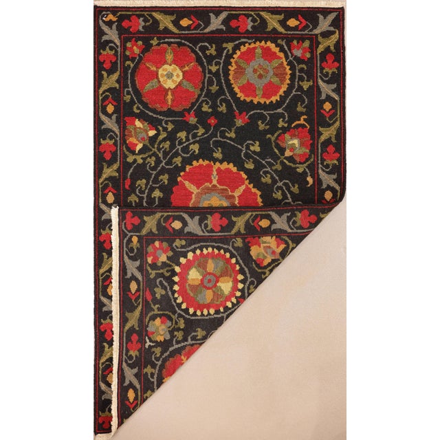 Modern Suzani Design Soumak Kilim Rug 3 X 5 2 Chairish