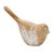 Floral Etched Bird Figurine with Wood Grain Design (Set of 4) For Sale In Chicago - Image 6 of 6