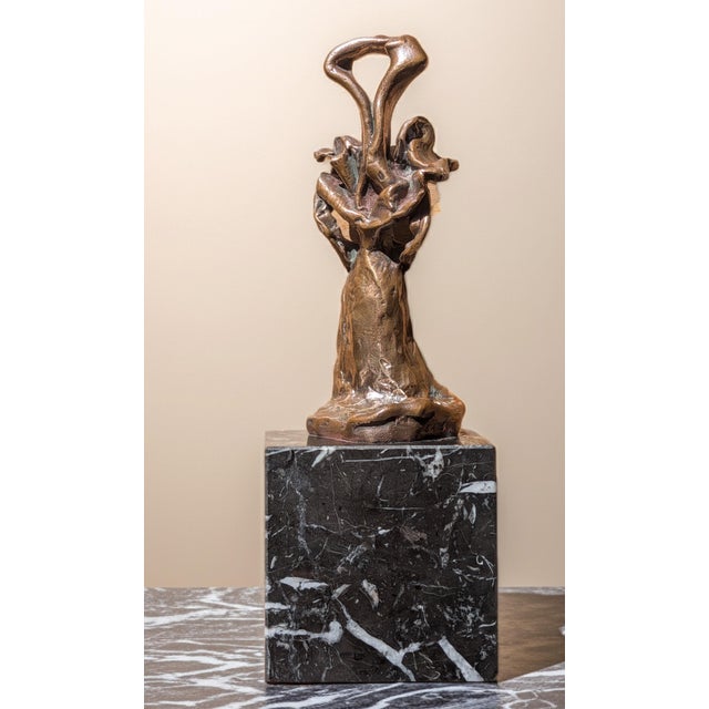 Gold Salvador Dali, The Key, 1970, Bronze & Marble For Sale - Image 8 of 16