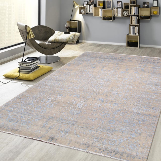 Pasargad Home Transitional Beige Area Rug, 8' 0'' X 10' 0'' For Sale In New York - Image 6 of 6