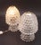 Transparent Set of 2 Table Lamp in Rostrato Murano Glass Vase for Barovier & Toso, 1940 For Sale - Image 8 of 12