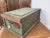 Early 20th Century Rustic Green Painted Wooden Storage Chest or Trunk For Sale In Raleigh - Image 6 of 14