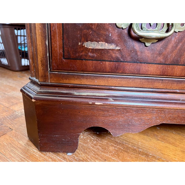1980s Vintage Drexel Chippendale Mahogany High Chest For Sale - Image 9 of 14