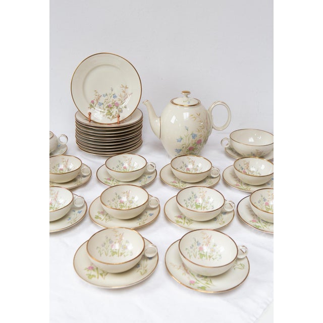 Swedish Porcelain Tea or Coffee Service for 10 from Hackefors, 1960s, Set of 37 For Sale - Image 6 of 10