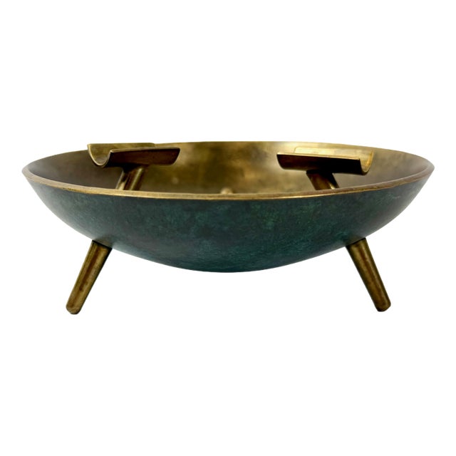 Mid-Century Modern Bronze Ashtray by Carl Auböck, Austria, 1950s For Sale
