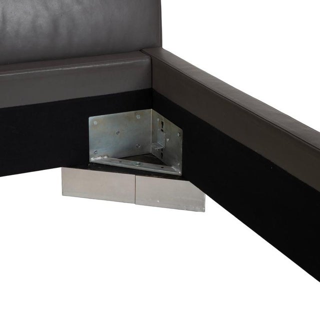 Leather Bed in Grey from Machalke For Sale - Image 5 of 17
