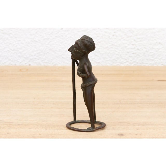 African Bronze Figure of a Woman For Sale In Los Angeles - Image 6 of 8