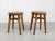 Set of Mid-Century Brown Leatherette Stool For Sale - Image 9 of 9