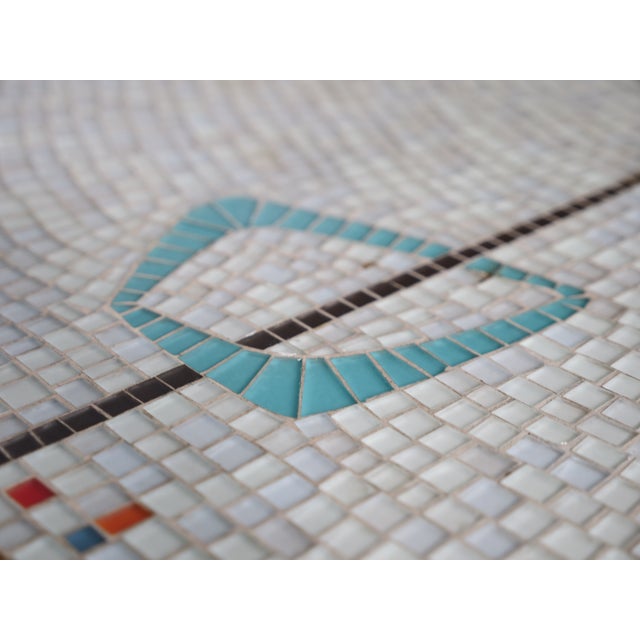 Mid-Century Freeform Kidney-Shaped Mosaic Table with Hairpin Legs by Berthold Müller Oerlinghausen, 1950s For Sale - Image 9 of 18