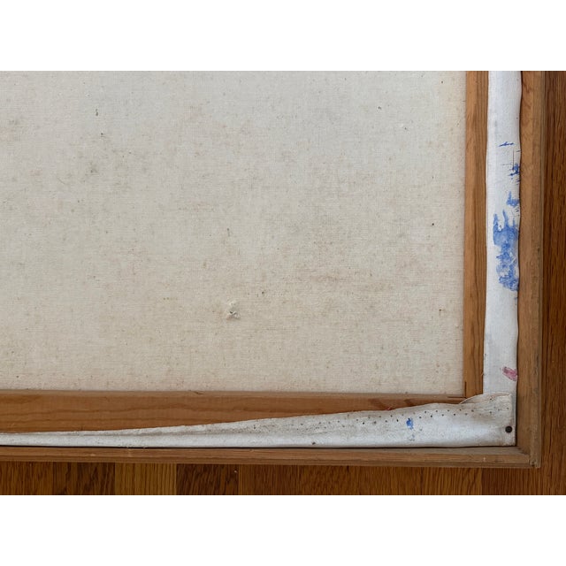 Very Large 1980s Modern Abstract Expressionist Painting, Framed For Sale - Image 10 of 12