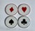 Restoration Hardware Vintage Modern "Ace" Ceramic Coasters, Set of 4 For Sale - Image 4 of 17