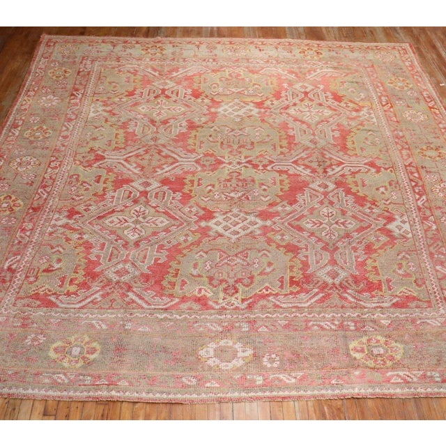 Antique Zabihi Collection Oversize Oushak Rug - 11'5" x 13'10" For Sale - Image 12 of 12