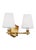 Traditional Alexa Hampton by Visual Comfort Studio Paisley Medium Vanity, Burnished Brass For Sale - Image 3 of 9