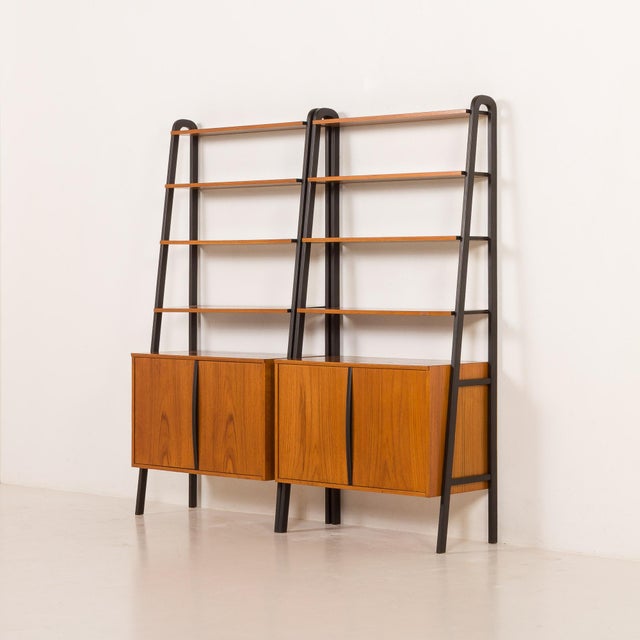 1960s Mid-Century Modern Free Standing Wall Unit by Brantorps, 1960s, Set of 2 For Sale - Image 5 of 17