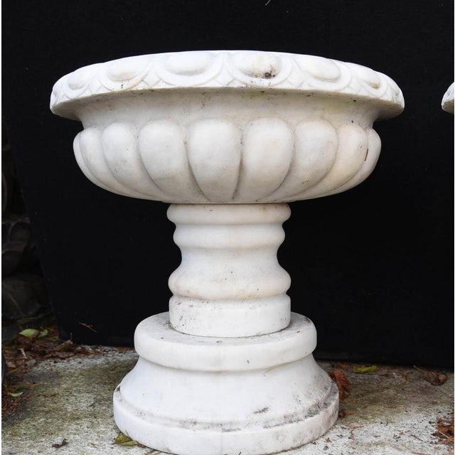 English Stone Garden Planters, Set of 2 For Sale - Image 3 of 8