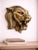 Modern Antique Brass Finish Metal Lion Head Wall Sculptures For Sale - Image 3 of 9