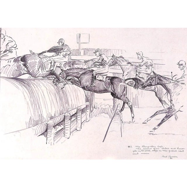 "Inaugural Llangollen Race Meeting" 1931 Ours, Dorothy [Essay By] Sketches by Paul Brown For Sale - Image 14 of 18