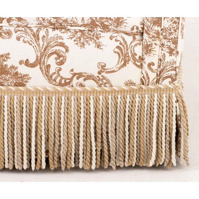 Early 21st Century Button-Tufted Upholstered Lounge Chair For Sale - Image 5 of 7