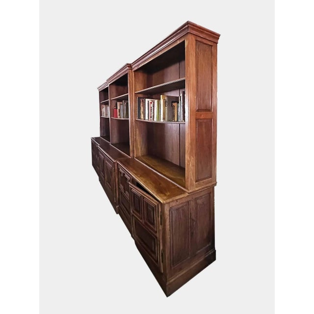 Wood French Walnut Bookcase For Sale - Image 7 of 8