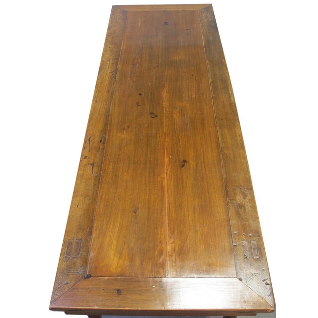 Early 19th Century 75" Long Antique Chinese Painting Table For Sale - Image 5 of 8