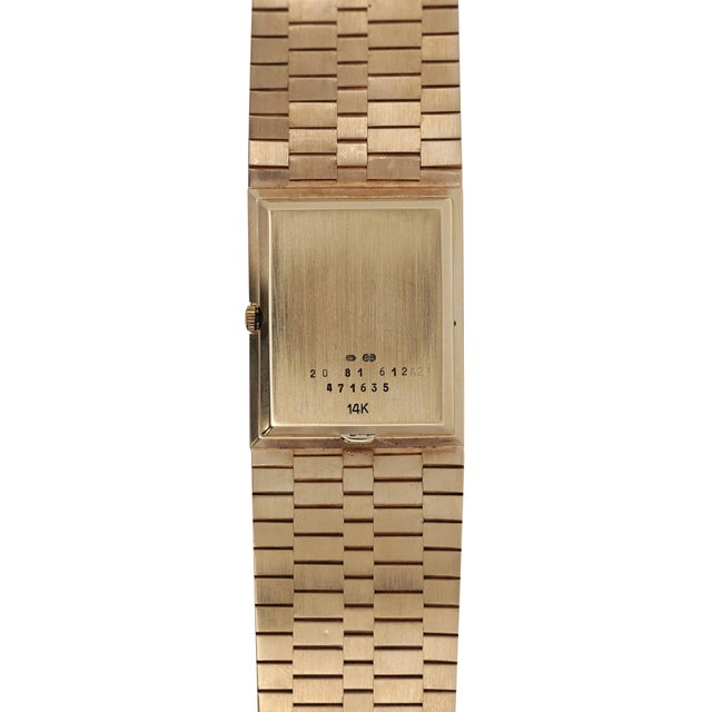 Vintage Concord 14k Gold 25mm Quartz Integrated Bracelet Watch For Sale In Miami - Image 6 of 10