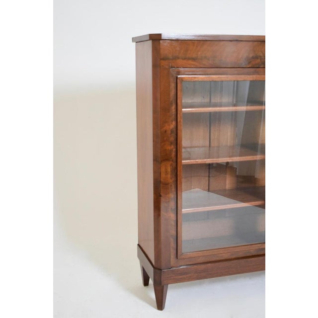 Louis XVI Style Mahogany Bookshelves Cabinet, 1940s For Sale - Image 4 of 5