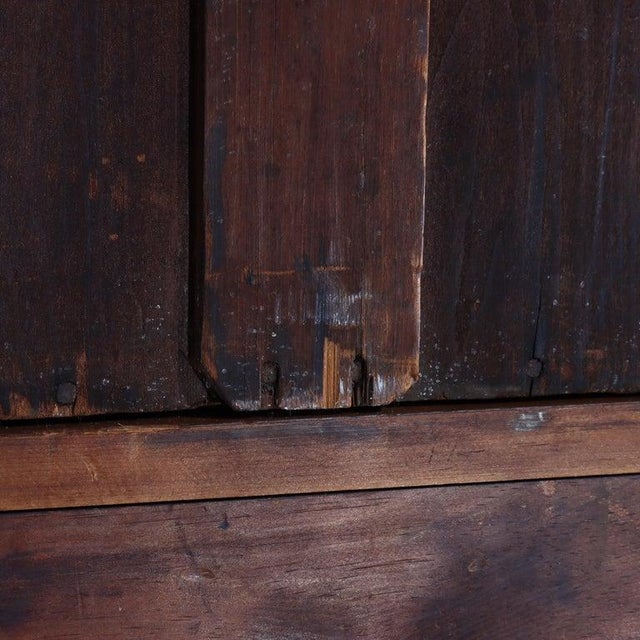 Renaissance Revival Carved Walnut & Burl Barrel Roll Top Secretary C1890 For Sale - Image 16 of 18