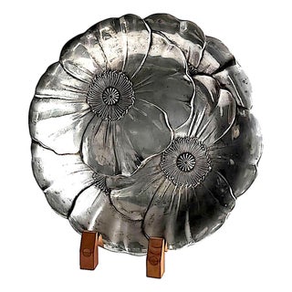 Mid 20th Century Wallace Silver-Plate Poppy Platter Model 715 For Sale