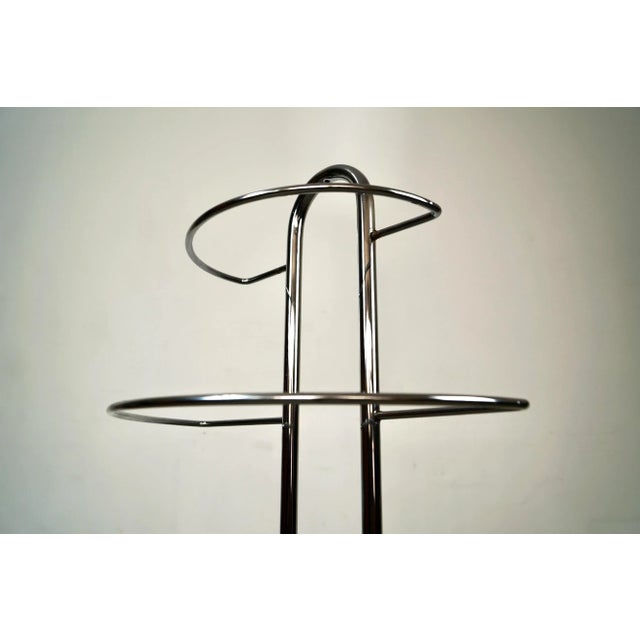 Metal 1970’s Mid-Century Modern Art Deco Chrome Rack / Valet For Sale - Image 7 of 12