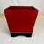 Chinoiserie 1990s Vintage Chinoiserie Boho Chic Red & Black Wastebasket For Sale - Image 3 of 9